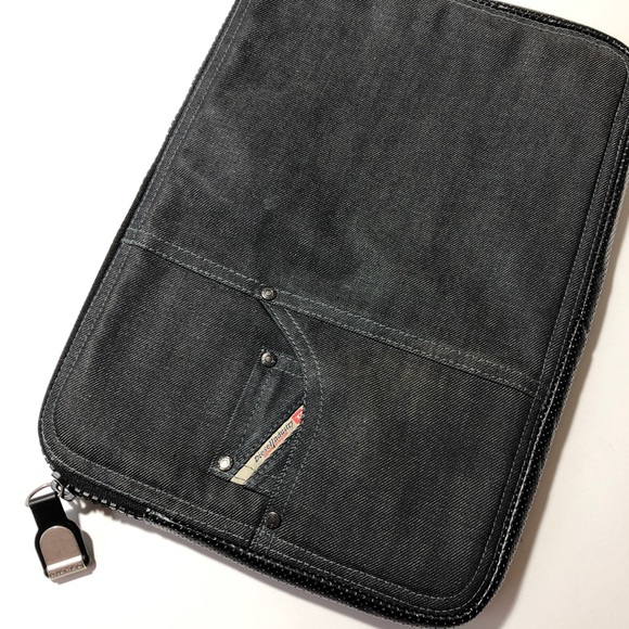 denim laptop case